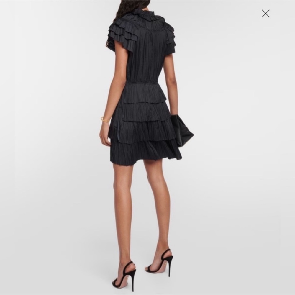 Ulla Johnson Vesna Dress Noir Black Sz 12 View 4